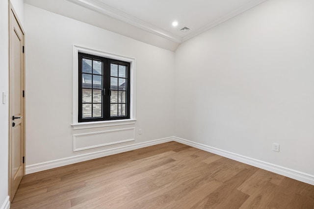 35-26 221st St, Bayside, NY 11361 - unfurnished room with light wood finished floors and ornamental molding