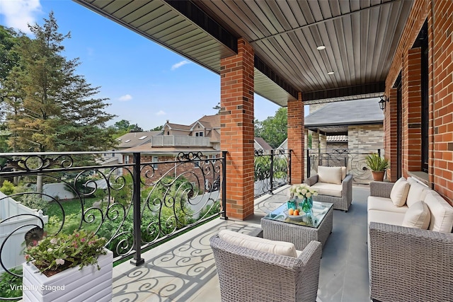 35-26 221st St, Bayside, NY 11361 - balcony featuring an outdoor hangout area
