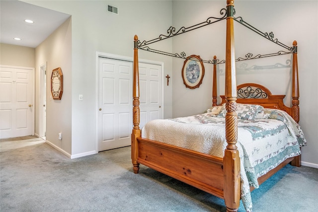 575 Mirror Pond Ct, Moriches, NY 11955 - carpeted bedroom featuring recessed lighting and a closet