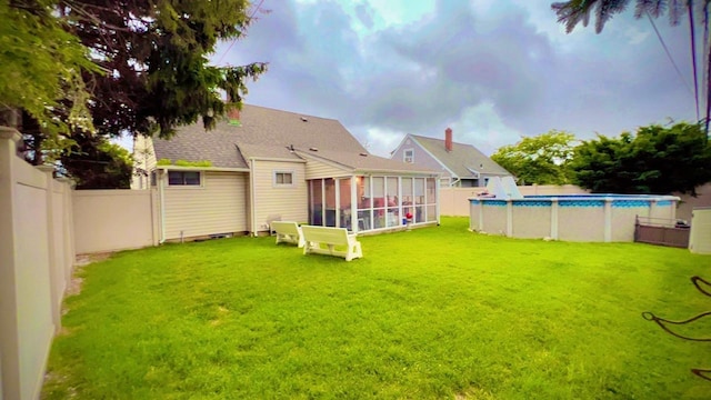 145 Dartmouth Dr, Hicksville, NY 11801 - fenced backyard with a sunroom