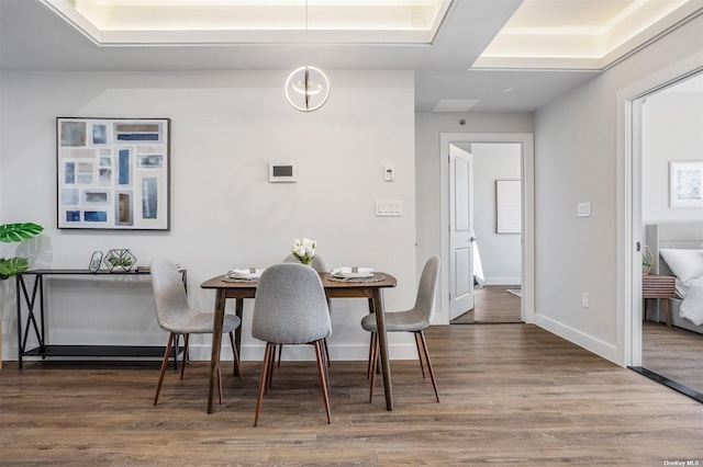 14-54 31st Ave Unit 3A, Astoria, NY 11106 - dining space featuring wood finished floors and baseboards