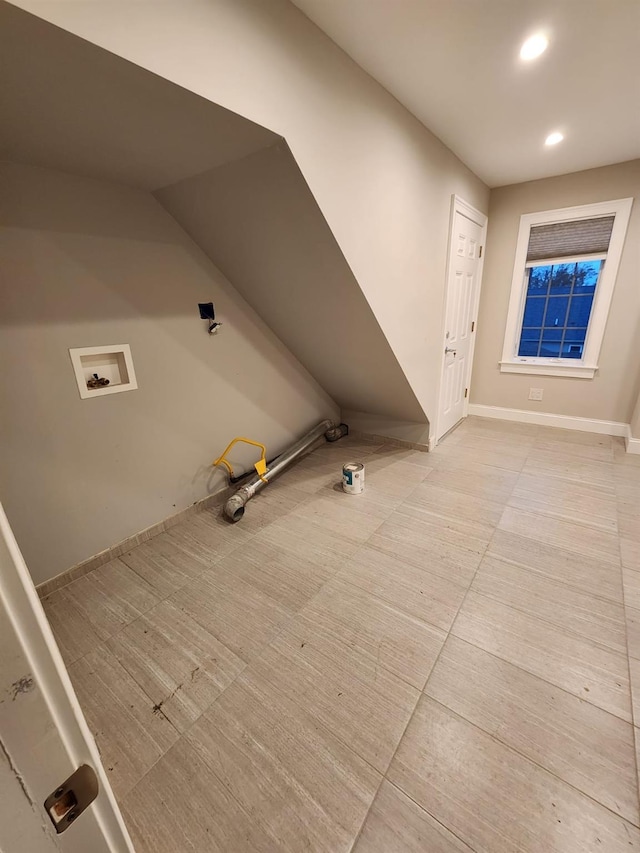 7 E Blvd, East Rockaway, NY 11518 - laundry area featuring washer hookup and recessed lighting