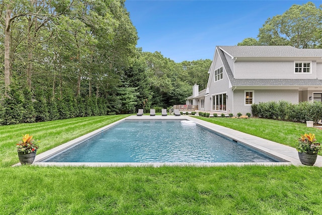 2 Herrick Ln, Southampton, NY 11968 - swimming pool featuring a yard