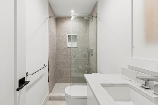 2 Herrick Ln, Southampton, NY 11968 - full bathroom featuring a shower stall and vanity