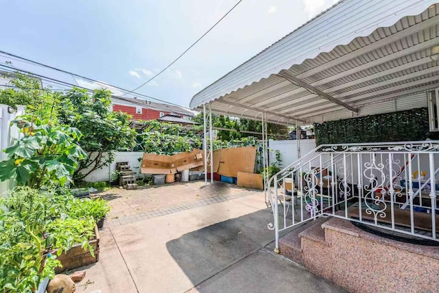 16346 21st Rd, Whitestone, NY 11357 - fenced backyard featuring a patio area