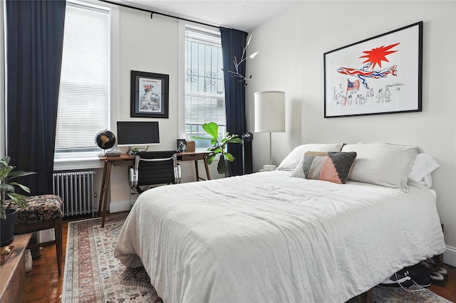 228 Pacific St, Brooklyn, NY 11201 - bedroom with radiator and wood finished floors