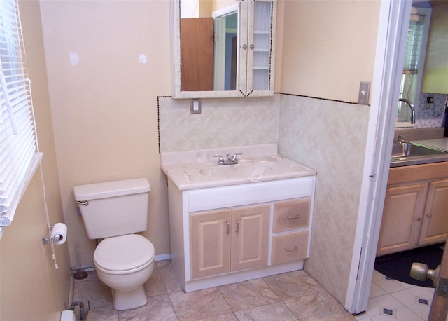 1439 Ocean Ave, Bohemia, NY 11716 - bathroom with vanity and tile patterned flooring