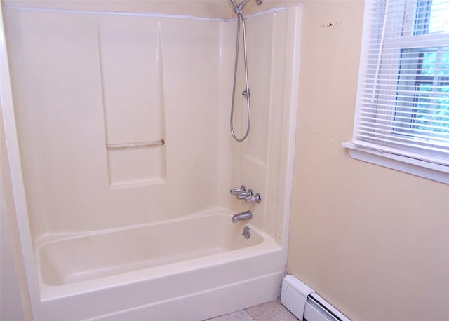 1439 Ocean Ave, Bohemia, NY 11716 - full bath with baseboard heating and bathing tub / shower combination