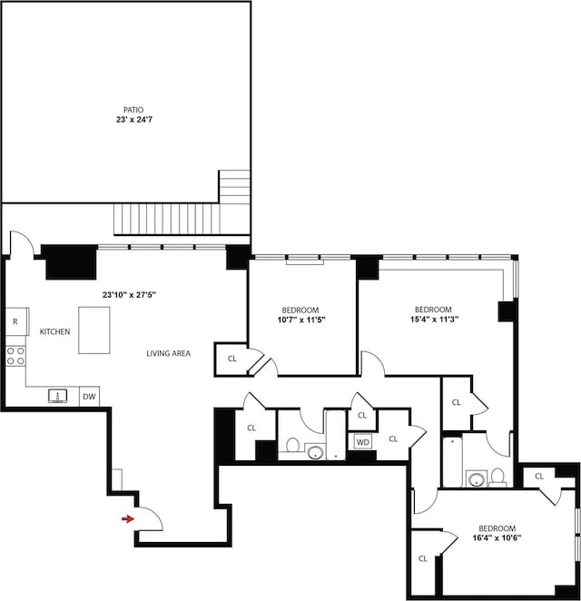 2287 Johnson Ave Unit 3A, Bronx, NY 10463 - view of floor plan / room layout
