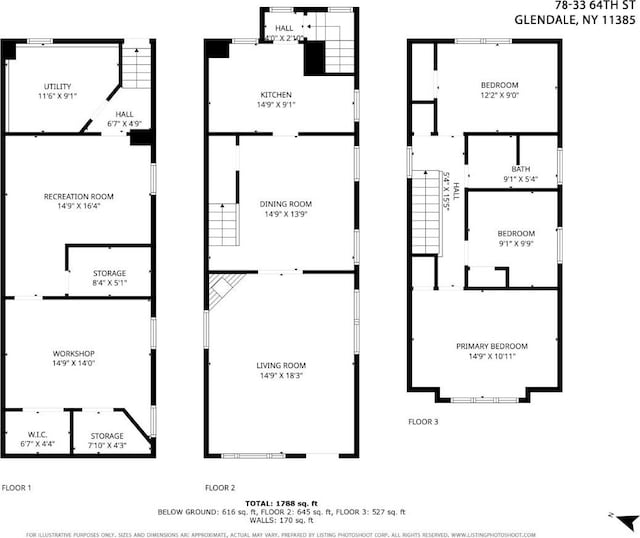 78-33 64th St, Glendale, NY 11385 - view of home floor plan