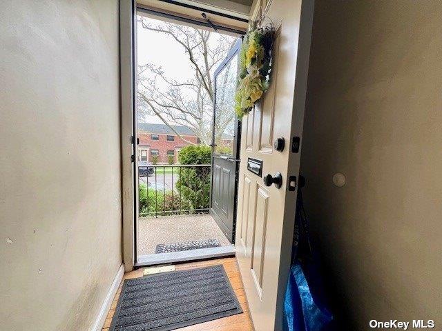 219-36 74th Ave Unit 323A1, Bayside, NY 11364 - entryway featuring light wood-style floors and plenty of natural light