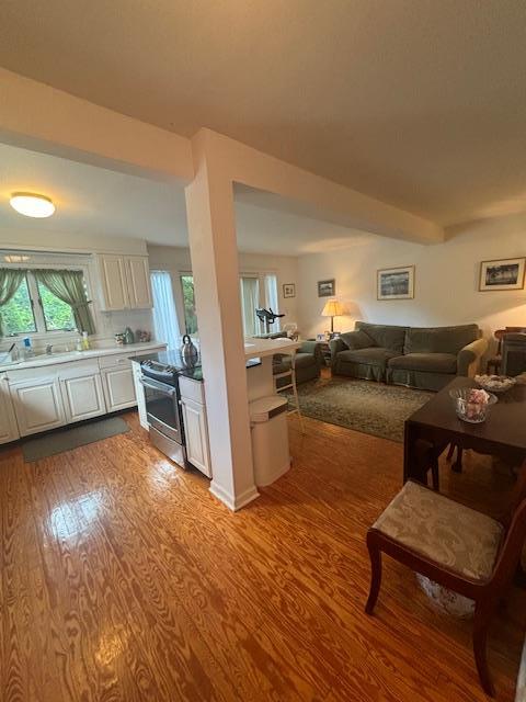 89 Hampton Ave, Albertson, NY 11507 - living room featuring wood finished floors