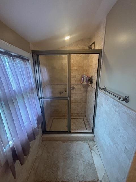89 Hampton Ave, Albertson, NY 11507 - full bath featuring a stall shower and wainscoting