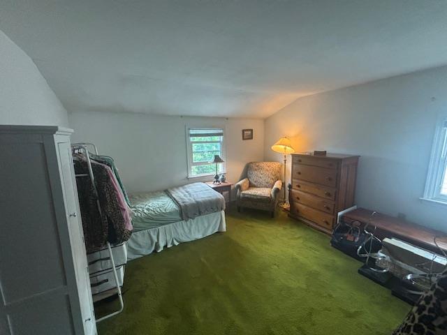 89 Hampton Ave, Albertson, NY 11507 - bedroom featuring carpet flooring and lofted ceiling