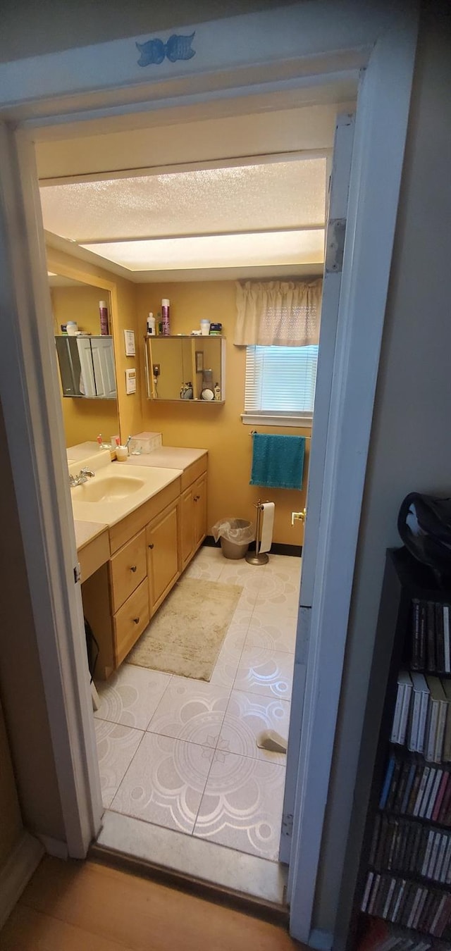30 Chestnut Cir, Staten Island, NY 10312 - bathroom with vanity and tile patterned floors