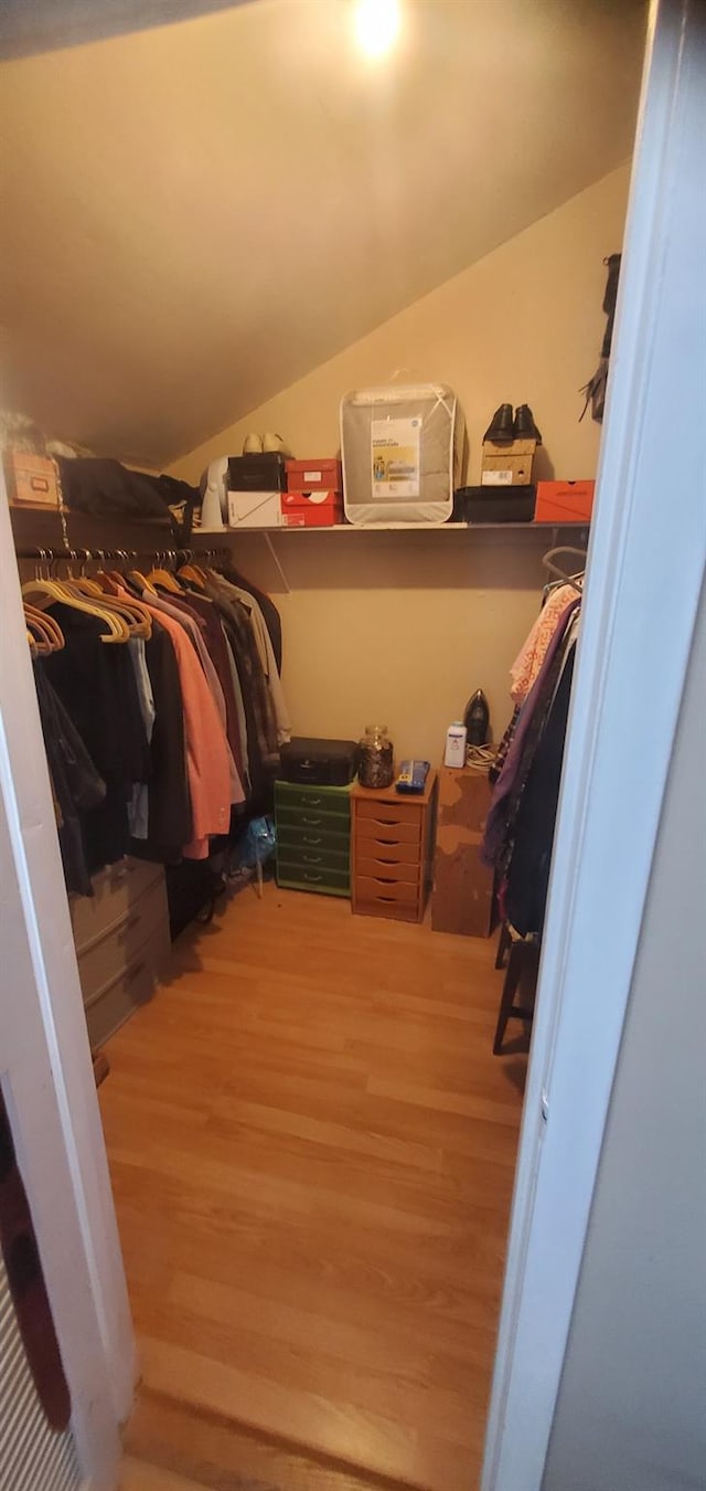 30 Chestnut Cir, Staten Island, NY 10312 - spacious closet featuring wood finished floors and lofted ceiling