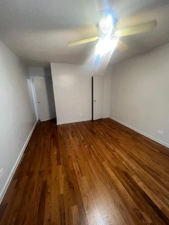 285 E 35th St Unit 2D, Brooklyn, NY 11203 - unfurnished room featuring ceiling fan and dark wood-style flooring