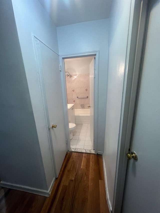 285 E 35th St Unit 2D, Brooklyn, NY 11203 - corridor featuring wood finished floors