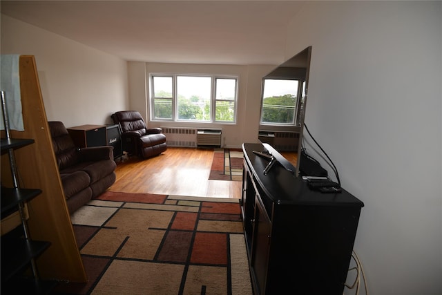100 S Ocean Ave Unit 4A, Freeport, NY 11520 - living area featuring radiator and wood finished floors