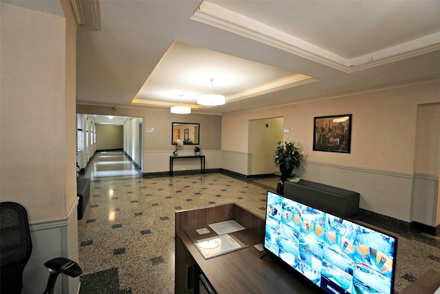 7281 113th St Unit 5F, Forest Hills, NY 11375 - community lobby featuring crown molding