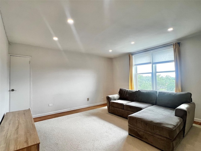 210-50 41st Ave Unit 6B, Bayside, NY 11361 - living area with recessed lighting and wood finished floors