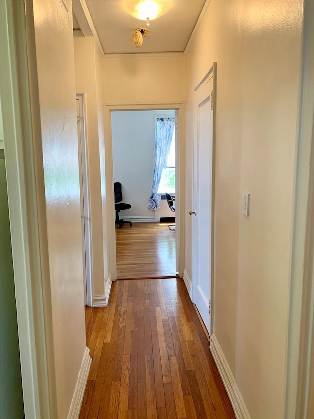 511 W 232nd St Unit E56, Bronx, NY 10463 - hall with wood-type flooring and baseboards