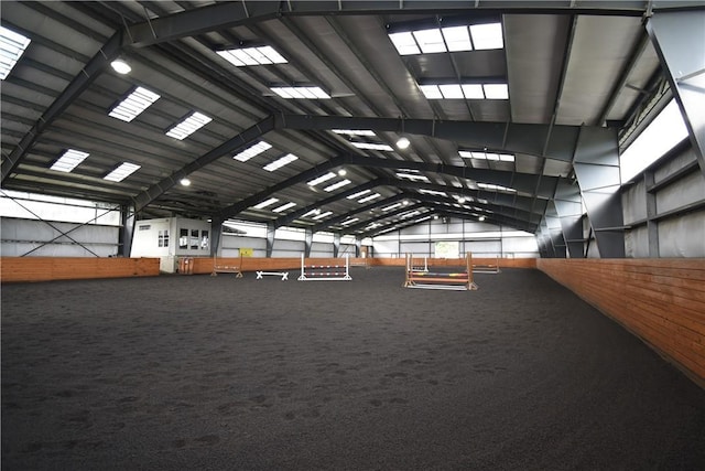 view of horse barn