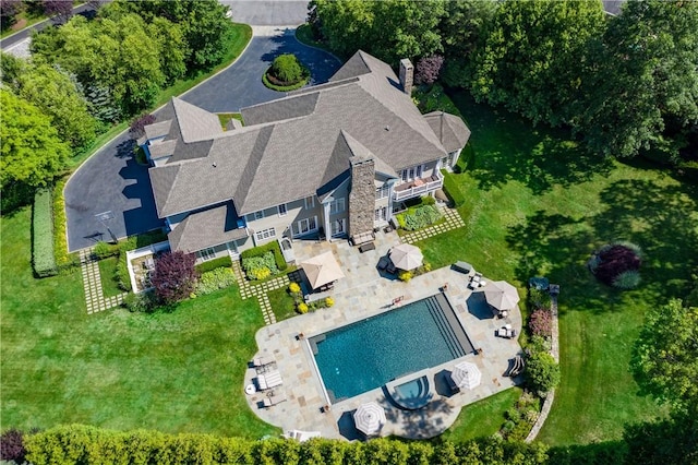 birds eye view of property