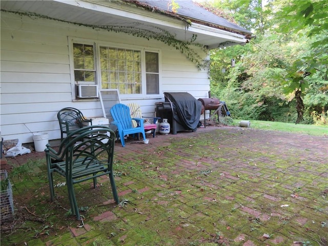 view of patio featuring area for grilling