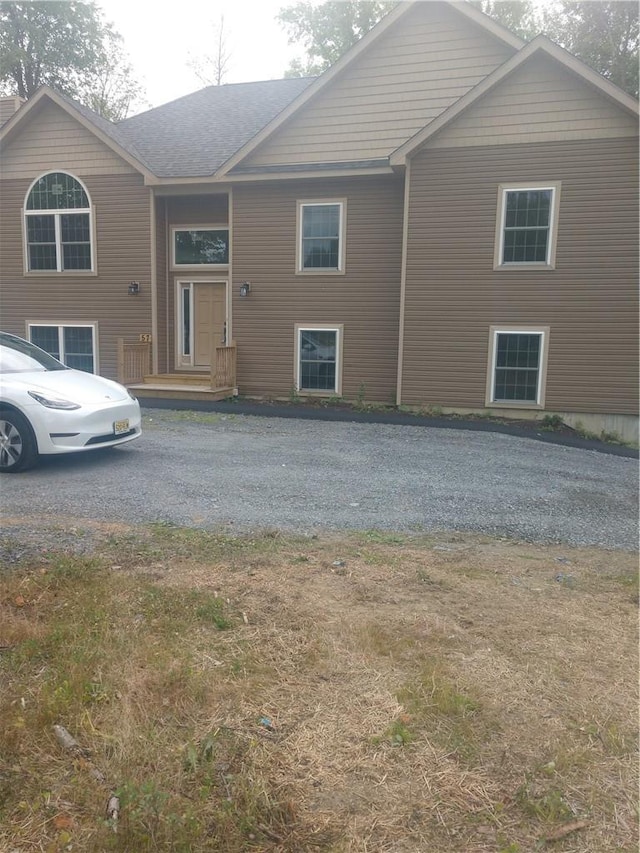 view of split foyer home