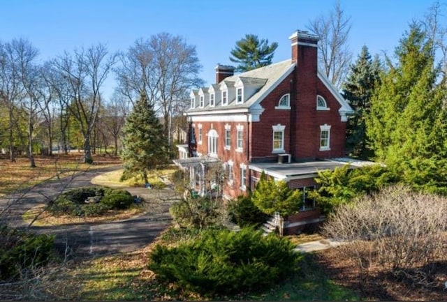 view of rear view of property