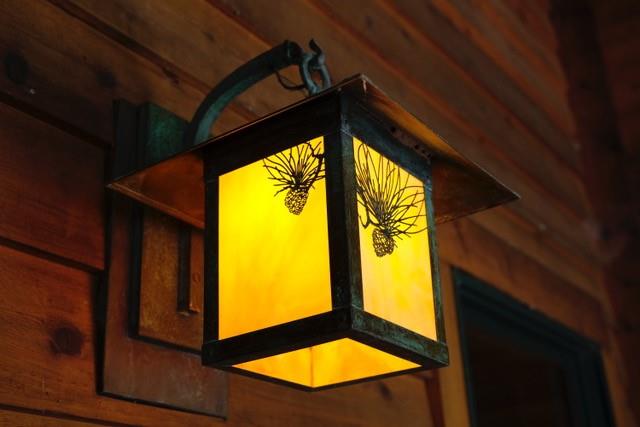 room details featuring wooden walls