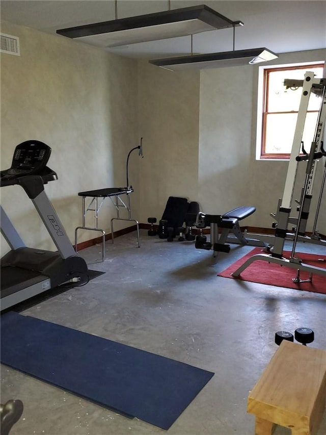 view of workout area