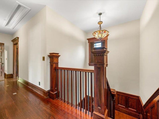 2 Pine Hill Rd, Chester, NY 10918 - stairs with wood finished floors, attic access, and baseboards