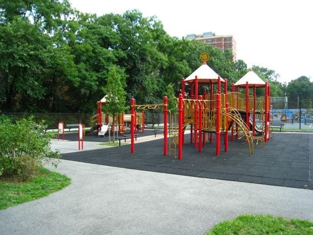 view of jungle gym