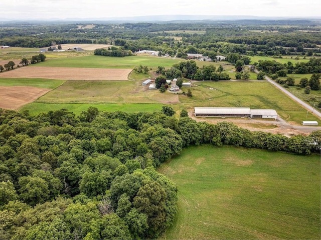 bird's eye view featuring a rural view