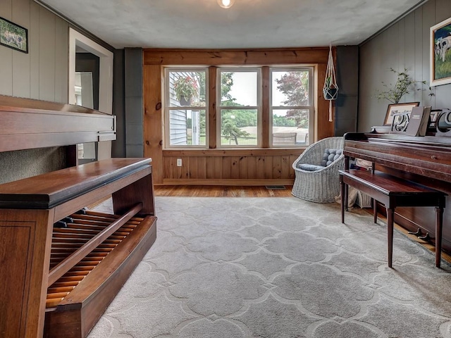 interior space featuring light hardwood / wood-style floors