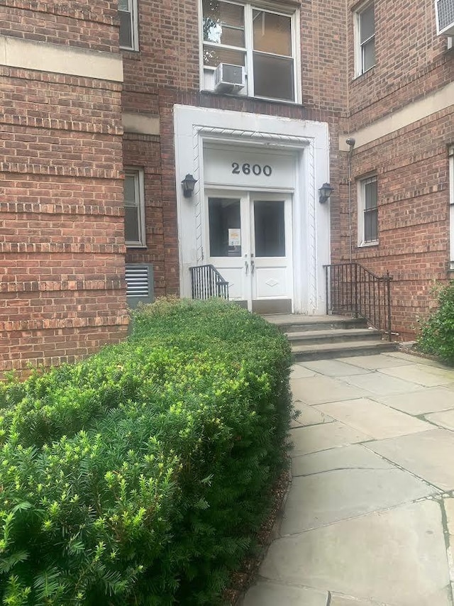 entrance to property with cooling unit