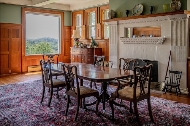 74 Tower Hill Loop, Tuxedo Park, NY 10987 - dining space with wood finished floors and a wainscoted wall