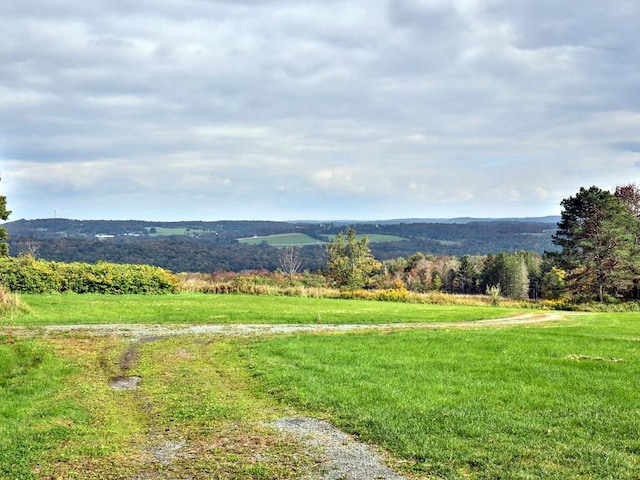 property view of mountains featuring a rural view