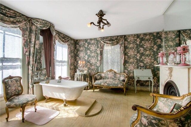 4 Deer Run, Sparkill, NY 10976 - living area featuring wallpapered walls