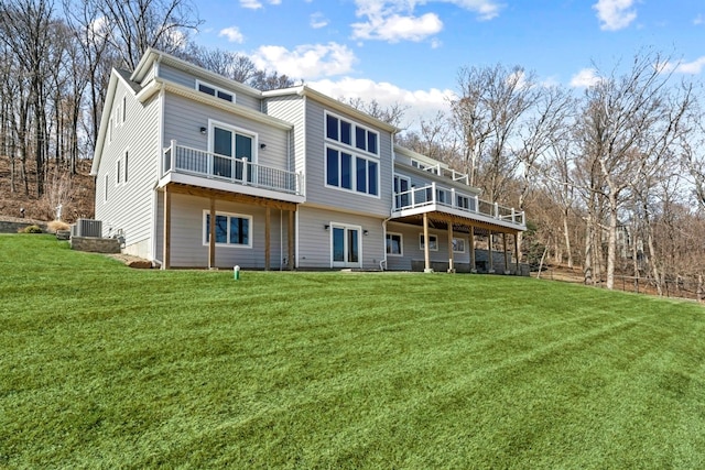 201 Tweed Blvd, Piermont, NY 10960 - back of property featuring a yard and a deck