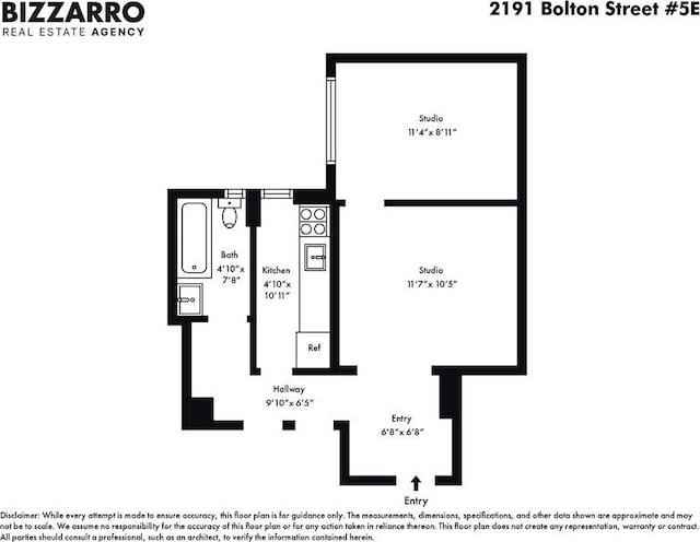 2191 Bolton St Unit 5E, Bronx, NY 10462 - floor plan / room layout