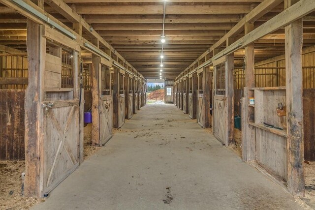 view of horse barn