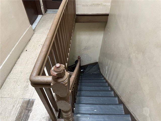 view of staircase