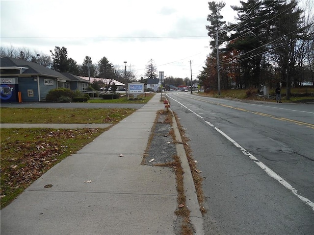 view of road