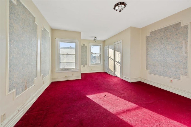 view of carpeted empty room