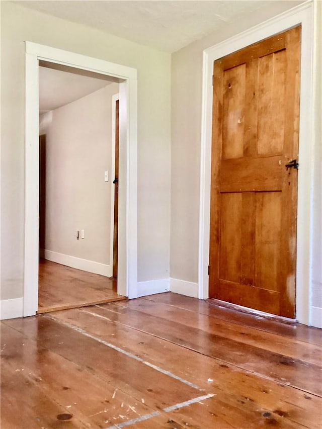 interior space featuring wood-type flooring