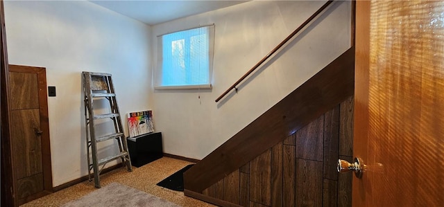 stairs with carpet