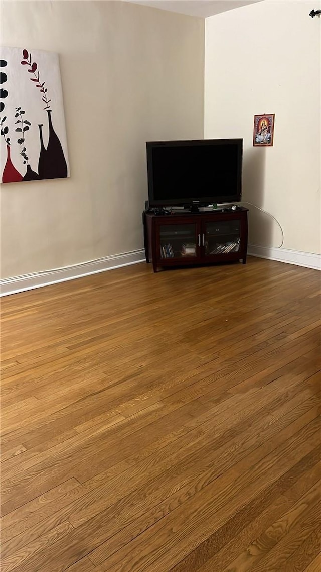 living room with hardwood / wood-style floors